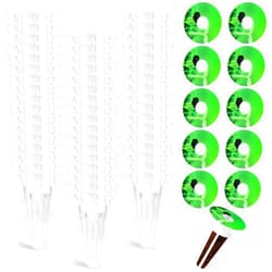 Cunhill 100 Pcs Hydroponic Growing Kit Include 50 Pcs Plant Replacement Basket Containers and 50 Pcs Seed Pot Label Compatible with Hydroponic Growing System(0.5 Inch,White)