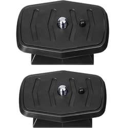 Weewooday 2 Pieces Tripod Quick Release Plate Tripod Adapter Mount Camera Tripod Adapter Plate Parts for Tripods and Cameras Tripod Mount QB-4W (44 x 44 mm/ 1.73 x 1.73 Inch)