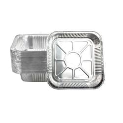 ANQIA Non-Stick Disposable Air Fryer Aluminum Foil Liners Square 50PCS, Oil-Proof Aluminum Foil Tin Box Also for Steamer Basket Instant Pot Oven & Grill (7 * 7 Inch-Square)