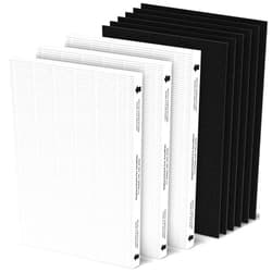GoKBNY 3 Sets AeraMax 300 HEPA Filter Replacement Compatible with Fellowes AeraMax 290/300/200/DX95 Purifier, HF-300/AP-300PH, Part# 9287201, 3 True Hepa Filters + 6 Activated Carbon Pre-filters