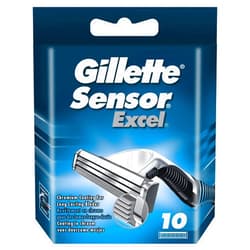 Gillette Sensor Excel Razor Blades for Men Pack of 10 Blades