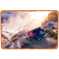 Muecddoa Forza Horizon 5 Truck Race Poster Metal Tin Sign Retro Vintage 8x12 Inch Wall Decor