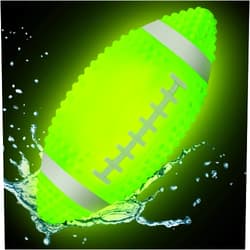 Hiboom Glow in The Dark Football, 9.25 Inches Light up Waterproof Football, Swimming Pool Diving Toys for Under Water Game, Outdoor Footballs for Beach Games and Water Sports Pool Part (Green)