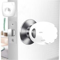 Uxoz Door Knob Safety Cover, 4 Pack Baby Safety Door Handle Cover, Screw Thread Design, Reusable, Reliable Solution to Prevent Kids from Popping Off The Covers