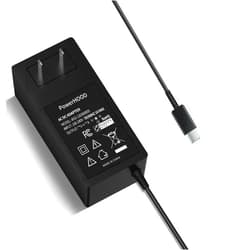 PowerHOOD 5V USB-C AC/DC Adapter Compatible with ExpressVPN Aircove Go Portable Wi-Fi 6 VPN Router 5VDC DC5V 5volt 5.0 Volts USB Type-C Power Supply Cord Battery Charger Cable PSU Mains