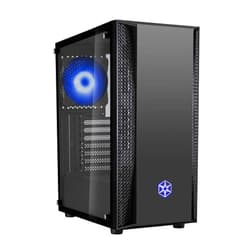 SilverStone Technology FARA B1 RGB, Tempered Glass, Mid-Tower ATX case with RGB Fans, SST-FAB1B-RGB, Black/Glass/RGB
