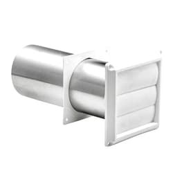 DIOTTI 267W White Plastic Louvered Vent 4 inch Replacement for Lambro OEM