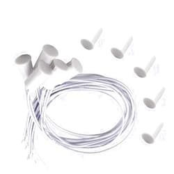 QLXHBOT Magnetic Door Switch RC-33 NC Recessed Wired Security Window Door Contact Sensor Alarm White- (5 Sets)