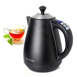 Mixpresso Electric Kettle Temperature Control, Hot Water Kettle Electric, Cordless 1 Liter Capacity, Keep Warm & Led Indicator, Auto-Shutoff, Boil-Dry Protection, Black Electric Kettle
