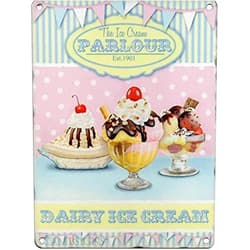 Kexle Metal Sign - The Ice Cream Parlour Dairy Ice Cream Est. 1901