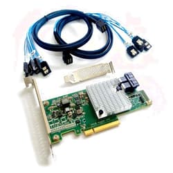 SXTAIGOOD 9300-8I LSI SAS3008 12Gbps SATA/SAS 8-Port HBA IT Mode ZFS FreeNAS unRAID+2*SFF-8643 SATA Cable