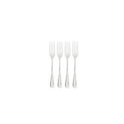 Oneida Satin Sand Dune Everyday Dinner Forks, Set of 4, 18/0 Stainless Steel, Silverware Set, Dishwasher Safe