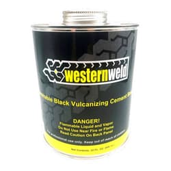 Western Weld Flammable Black Vulcanizing Cement W/Brush, (WCH 03)