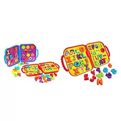 Sesame Street On The Go Letters & Numbers with Elmo & Cookie Monster, 2 Take Along Cases, Learning Toy For Toddlers, Kids Ages 2 Years Old & Up & Elmo's On The Go Letters, 24 x 36 Inch Cookie Monster Learning Toy + Elmo's On The Go Letters