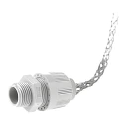 Woodhead 5624NM Cable Strain Relief Grip, Locknut, Straight Male, Max-Loc Cord Seal, Non-Metallic Mesh, 3/4