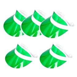 Yuanhe Clear Sun Visor Plastic Casino Dealer Poker Visors Beach Sunhat for Women UV Protection 5PCS
