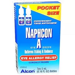 Naphcon-A Eye Allergy Relief Eye Drops 2 Pack 0.16 Ounces by Naphcon A