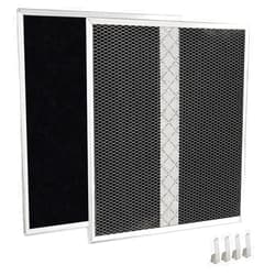 MEKILYN HPF30 Range Hood Non-Duct Charcoal Filters Kit, for Broan Dual Filter Models S97020466 Compatible with Mantra/Osmos/Glacier Series Type XC Filters - 2 Pack