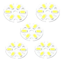 MECCANIXITY COB LED Light Chip Bead 3W 120lm 6000-6500K 23mm 9-11VDC Energy Saving Bulb for Spotlight Floodlight Replacement White 10Pcs