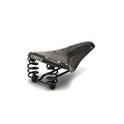 Brooks England Flyer, Touring Leather Bike Saddle with Suspension Springs