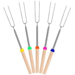 UNCO - Extendable Stainless Steel Roasting Sticks, 5 Pack, 32
