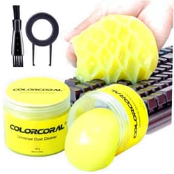 COLORCORAL 2Pack Keyboard Cleaning Gel Set Universal Dust Cleaner for PC Keyboard Cleaning Car Detailing Slime Laptop Dusting Home and Office Electronics Cleaning Kit Computer Cleaning Slime