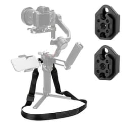 JJC Neck Shoulder Strap with NATO Rails for DJI RS 3 Pro/RS 3/RS 2/RSC 2 Gimbal Stabilizer, Weight Reducing Gimbal Belt Stress Relief Lanyard, Adjustable Length 37.4-59 inches, Max Load Capacity 198lb