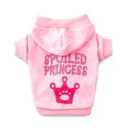 DroolingDog Girl Dog Shirts Girls Dog Clothes Puppy Hoodie Pet T Shirt for Small Dogs, Medium