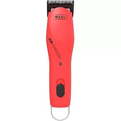 Wahl Professional Animal KM Cordless 2-Speed Detachable Blade Clipper (Poppy Red) with a Bonus Oil 4oz.
