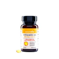 NatureWise Vitamin D3 1000iu (25 mcg) Healthy Muscle Function, and Immune Support, Non-GMO, Gluten Free in Cold-Pressed Olive Oil, Packaging Vary (Mini Softgel), 90 Count