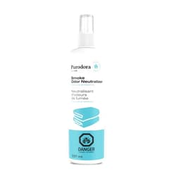 Purodora Lab Smoke Odor Eliminator (Step 2 of 2) Spray for Fabrics, and Air Freshener | Smell Remover Neutralizer for House, Home and Car (237ml, 8oz – Peach & Sandalwood S