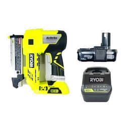 Ryobi One+ Plus 18 Volt Air Strike 23 Gauge 1-3/8in Cordless Headless Pin Nailer P318, Battery and Charger Combo Kit (Bulk Packaged) (Renewed)