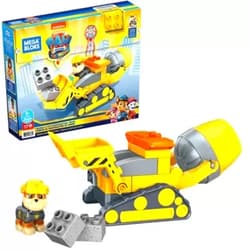 Mega Bloks PAW Patrol Rubble's City Construction Truck, Building Toys for Toddlers (17 Pieces)