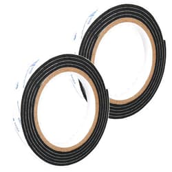 Shintop Felt Tape DIY Adhesive Heavy Duty Felt Strip Roll Cut into Any Shape to Protect Your Hardwood and Laminate Flooring, 0.5 x 59 Inches (Pack of 2, Black)
