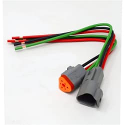 Deutsch DT 3-pin Pigtail Kit 14AWG Pure Copper GPT Wire (Made in USA)