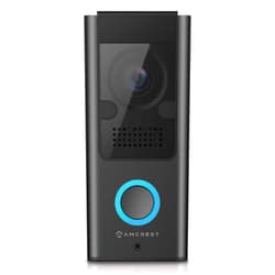 Amcrest 1080P Video Doorbell Camera Pro, Outdoor Smart Home 2.4GHz WiFi Doorbell Camera (Wired Power), MicroSD Card, PIR Motion Detect, RTSP, IP55 Weatherproof, 2-Way Audio, 140º Wide-Angle AD110-SH