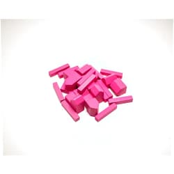YorksGamePieces Pink Wood Replacement Pieces for Settlers of Catan