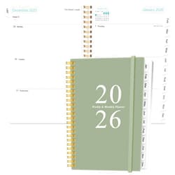 Heveboik 2026 Planner - A5 Weekly & Monthly Planners Spiral Bound, January 2026 - December 2026, 2026 Planner with Flexible Cover, Tabs, Inner Pocket, 6.4