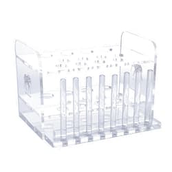 Tililly Concepts Aquarium Test Tube Holder, Hand-Made Rack w/ 8 Cap Holders for use w/API and TC Glass Test Tubes