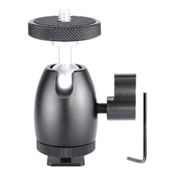 Neewer Mini Tripod Ball Head Mount, 1/4 inch Screw with Phone holder, Lock and Hot Shoe Mount Adapter Compatible with Compact DSLR Camera, LED Light,Ring Light,Load Up to 4.4 pounds/2 kilograms