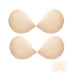 ACMYCH Strapless Bra Push-Up Reusable Invisible Adhesive Bra Backless Strapless Bra for Women 2 Pairs