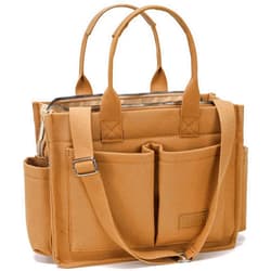 ZHMO Large Canvas Tote Bag for Women,Womens Laptop Work Book Bags Crossbody Purse Handbag Shoulder Travel Messenger Gym Totes
