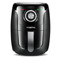 Gourmia GAF566 5-Quart Air Fryer - No Oil Healthy Frying - Classic Knob Controls - Easy Clean-Up - Recipe Book Included