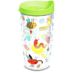 Tervis Cool Bugs Made in USA Double Walled Insulated Tumbler Cup Keeps Drinks Cold & Hot, 10oz Wavy, Classic