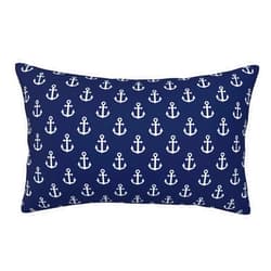 JZDACH Pillow Cases Navy Nautical Anchor Pillow Cover Sleep Pillow Protectors 14x20 Inches with Hidden Zipper for Bed Sofa Home Hotel