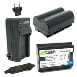 Wasabi Power 2-Pack Battery & Charger for Fujifilm NP-W235, Compatible with Fujifilm X-H2S, GFX 50S II, GFX 100S, X-T4, VG-XT4 Vertical Battery Grip