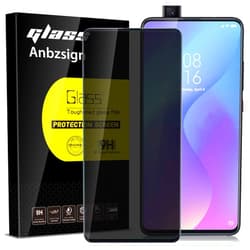 Anbel Design Anbzsign [2 Pack] Xiaomi Mi 9T / Mi 9T Pro (2019) Privacy Screen Protector, [Full Coverage] [Case Friendly] [Super Clear] Anti-Spy 9H Hardness Tempered Glass