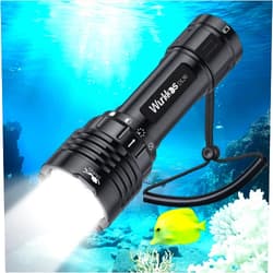 Wurkkos DL30 Dive Light Scuba Diving - Dive Flashlight Super Bright Max 3600 Lumen with 5000K 90CRI 100m Underwater Flashlight for Diving IPX-8 Waterproof Submersible Flashlight with USB Charger