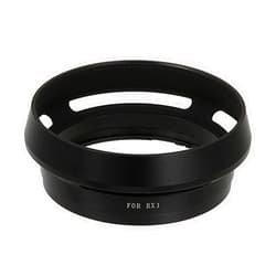 Fotodiox Lens Hood for The Cyber-Shot DSC-RX1/RX1R/RX1R II, Dedicated Metal Bayonet Lens Hood for The RX1, RX1R, RX1RII Digital Cameras; Hood Minimizes Glare (Replaces LHP1)