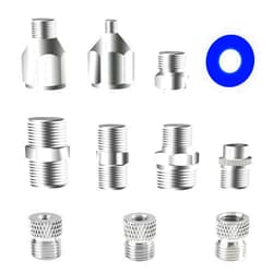 HUBEST Multi-Size Airbrush Adapter Set Air Brush Fitting Connector Kit Airbrush Accessories for Air Compressor, Badger Paasche Aztec Airbrush